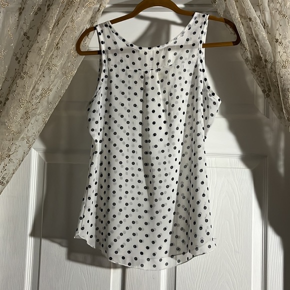 A’gaci Black and White Polka Dot Blouse - Picture 4 of 4